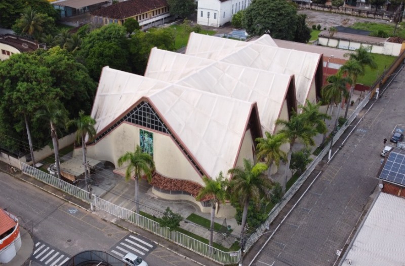 Defesa Civil de Coronel Fabriciano acompanha sinistro na Co-Catedral de São Sebastião