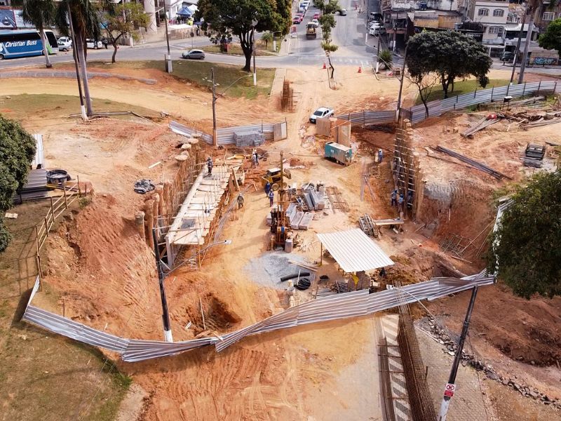 Obras do viaduto de Fabriciano avançam e novo trevo deve ser entregue até o final de setembro