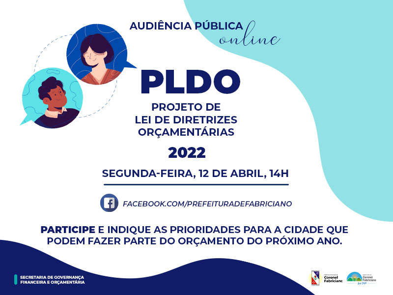 Prefeitura de Fabriciano realiza audiência pública online para debater o Projeto de Lei de Diretrizes Orçamentárias 2022
