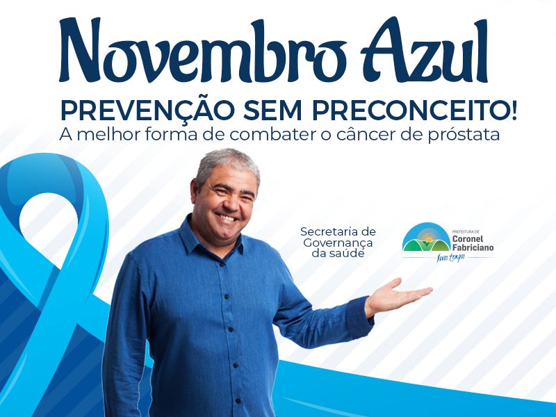 Fabriciano faz campanha de conscientização para saúde do homem durante o Novembro Azul