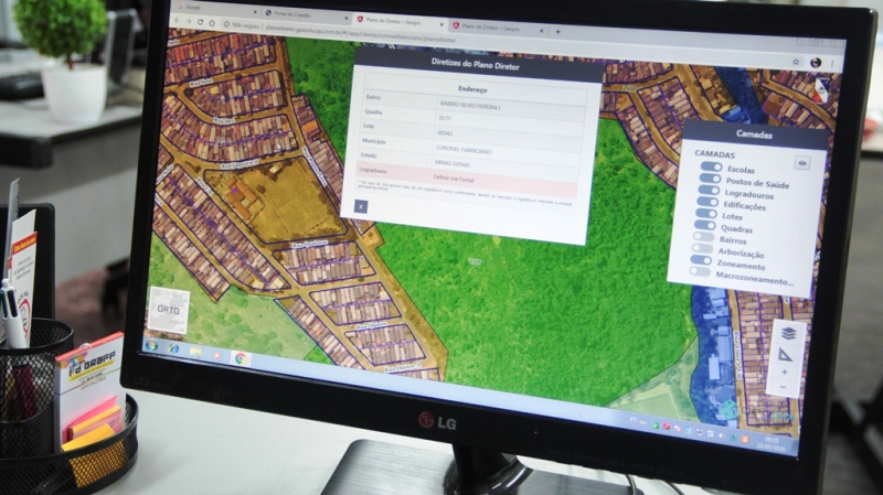 Fabriciano disponibiliza sistema de geoprocessamento no site para consultas e serviços