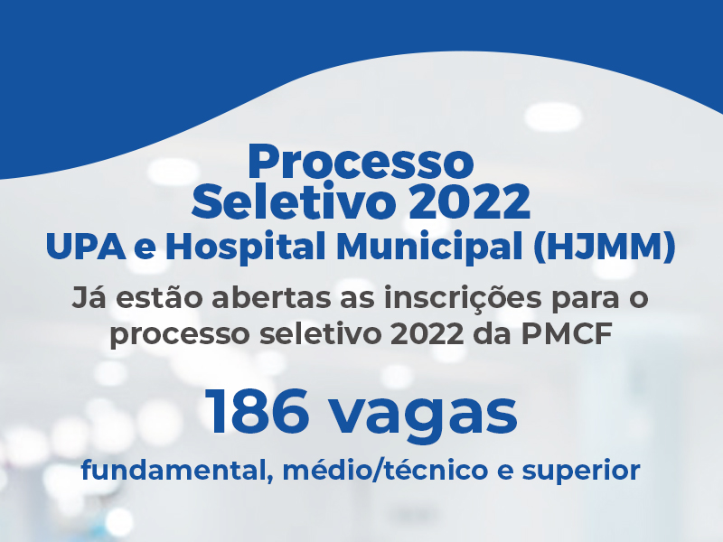 Inscrições para processo seletivo da Prefeitura de Fabriciano vão até 11 de agosto