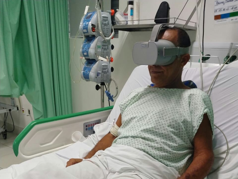 Óculos de Realidade Virtual ajuda pacientes em hospital de Fabriciano