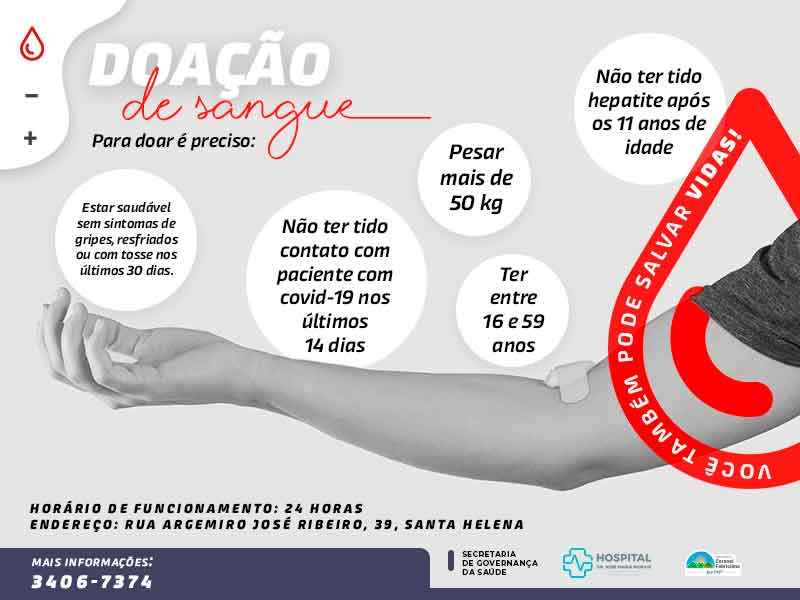 Hospital Dr. José Maria Morais de Fabriciano sensibiliza voluntários à doação de sangue