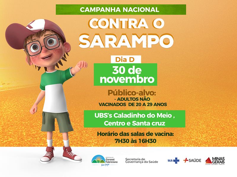 Fabriciano realiza Dia D de vacinação contra o Sarampo para adultos