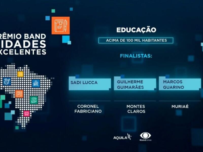 Coronel Fabriciano é finalista do Prêmio Band Cidades Excelentes 2025 pelo segundo ano consecutivo